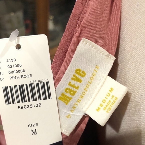 NWT Anthropologie Maeve Kara Pink Sequin Shift Dress, Size Medium - Picture 7 of 13